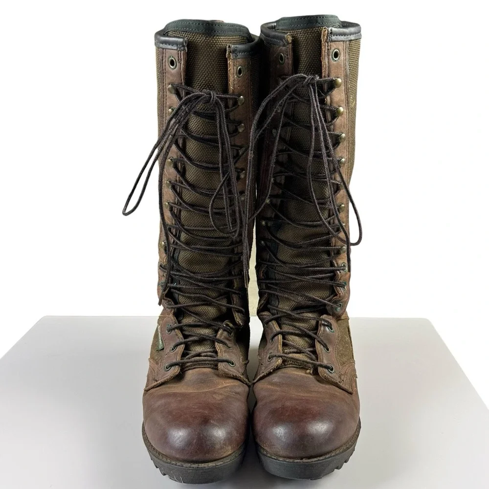 Vintage Chippewa Lace Up Snake Boots 7‎ EE Wide Viper USA Hunting